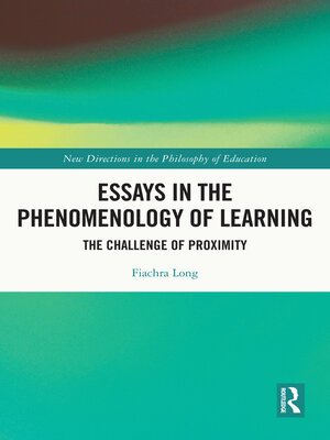 cover image of Essays in the Phenomenology of Learning